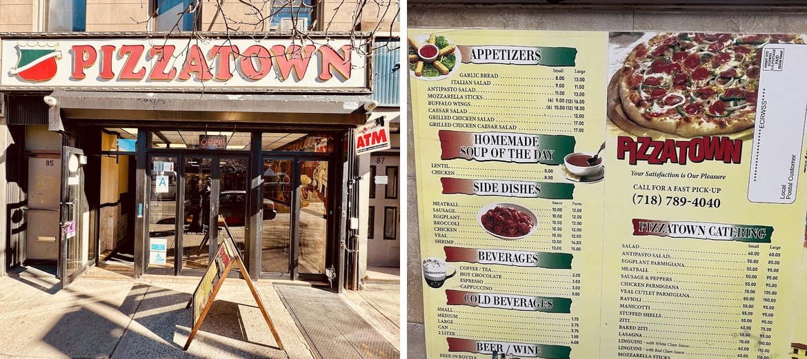 Pizza Town Menu